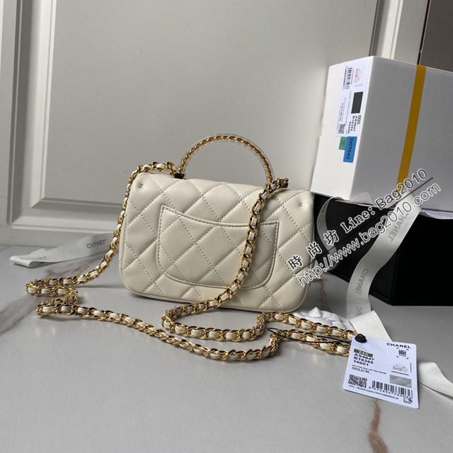 Chanel專櫃24s新款鏈條手提肩背女包 香奈兒CFmini透明手柄包AS4847 djc7129